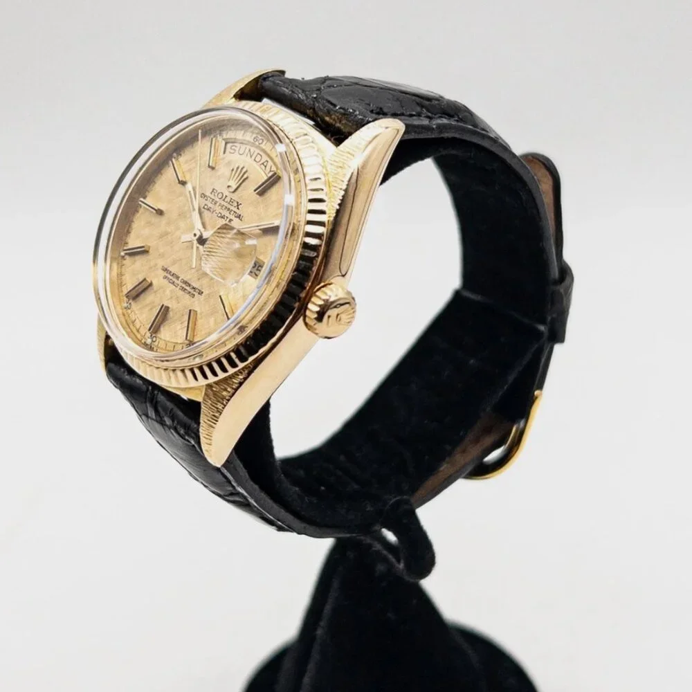 ROLEX 36mm CHAMPAGNE 18k Yellow Gold MENS PRESIDENT Watch